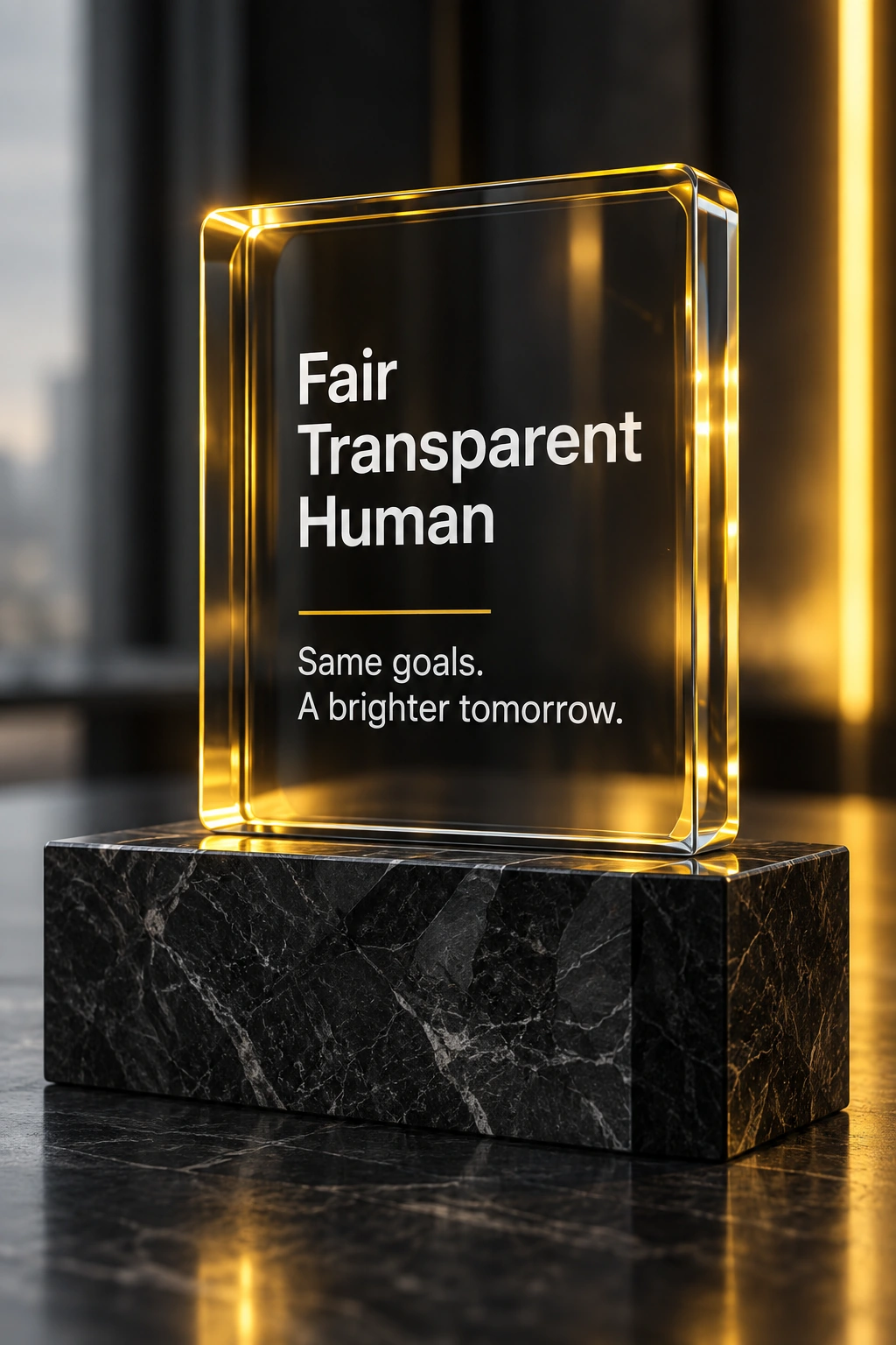 Fair, transparent and human approach